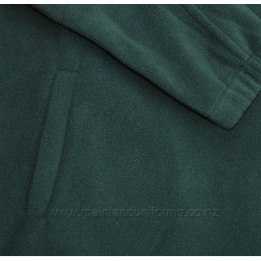Plain Green 1/4 Zip Polar Fleece