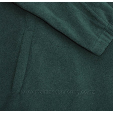 Plain Green 1/4 Zip Polar Fleece
