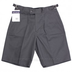 Grey Side Tab Drill Shorts