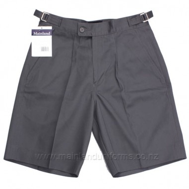 Grey Side Tab Drill Shorts