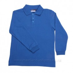 Plain Royal L/S Polo 2