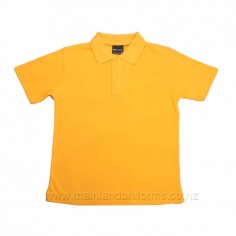Plain Gold S/S Polo 2
