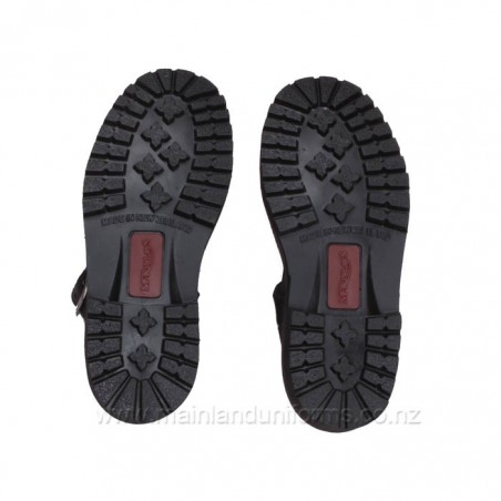 Black Leather Shoes T-bar