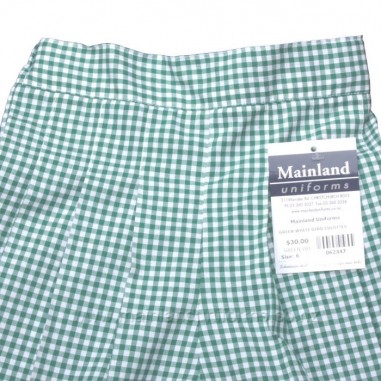 Green/White Gingham Culottes