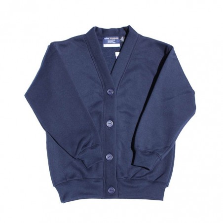 Plain Navy Fleecy Cardigan
