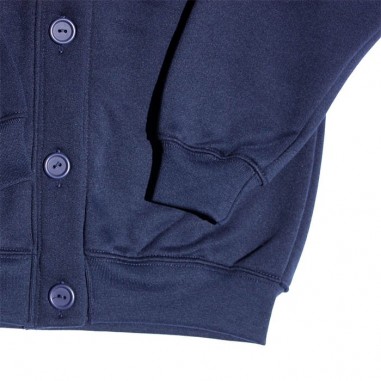 Plain Navy Fleecy Cardigan