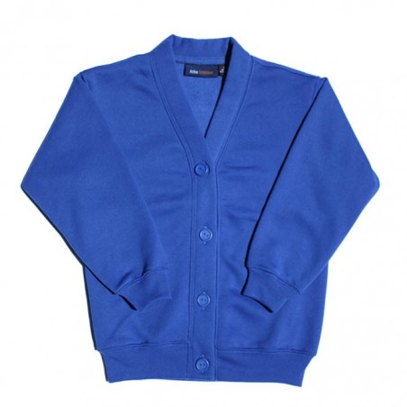 Plain Royal Fleecy Cardigan