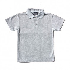 Plain Grey S/S Polo