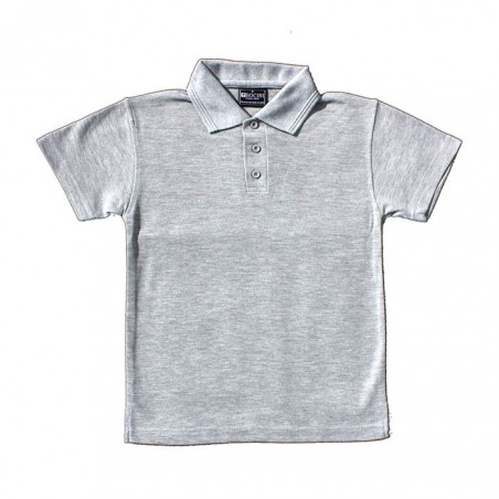Plain Grey S/S Polo