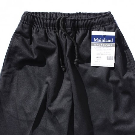 Black Elastic Waist Trousers
