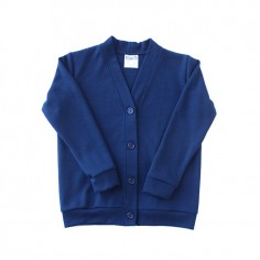 Navy Merino Cardigan 2