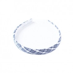 Blue/white Check Headband 2