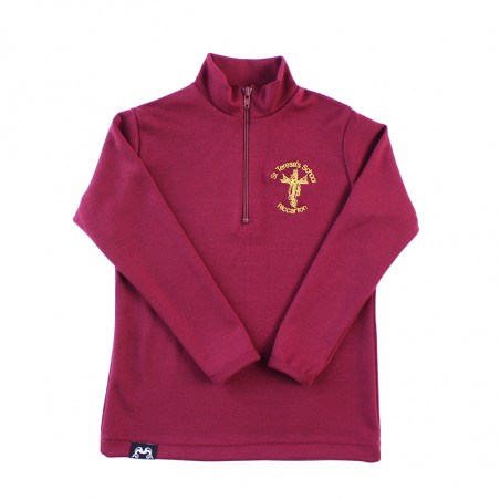 St Teresas 1/4 Zip Merino Top