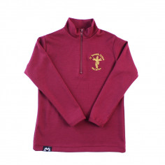 St Teresas 1/4 Zip Merino Top 2