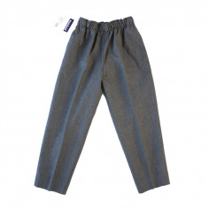 Charcoal Elastic Waist Trousers