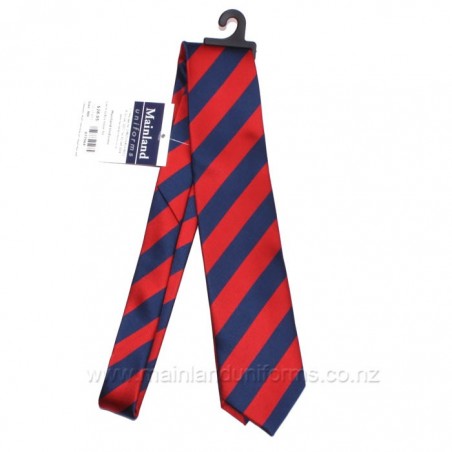 Emmanuel Red and Navy Striped Tie