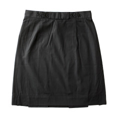 Plain Black Pleat Skirt 2