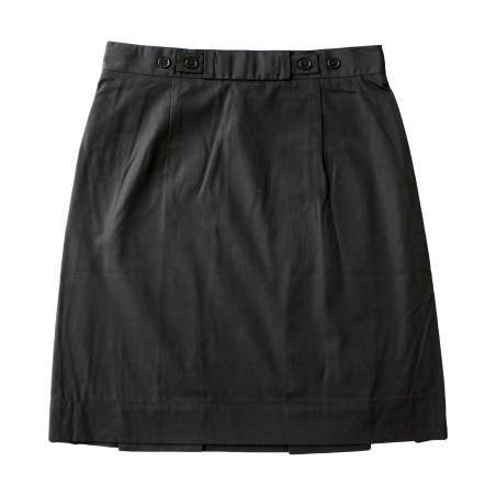 Plain Black Pleat Skirt