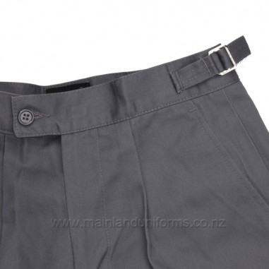 Grey Side Tab Drill Shorts(Y7-Y10）
