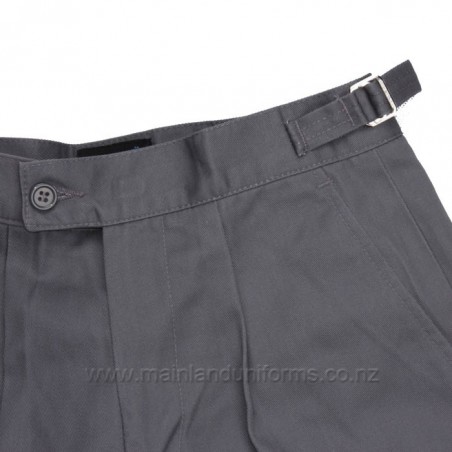 Grey Side Tab Drill Shorts(Y7-Y10）