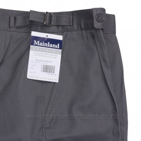 Grey Side Tab Drill Shorts(Y7-Y10）