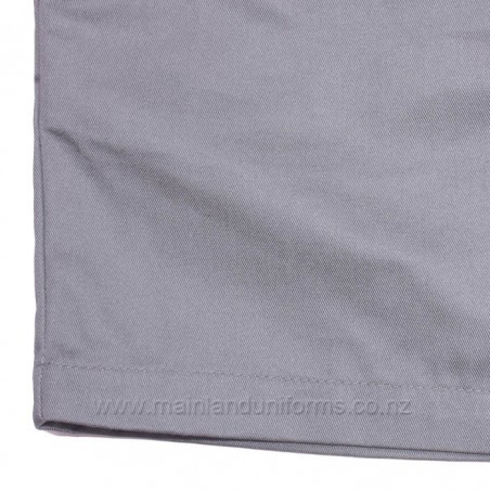Grey Full Elastic Drill Shorts