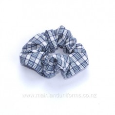 Blue/White Check Scrunchie