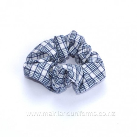 Blue/White Check Scrunchie