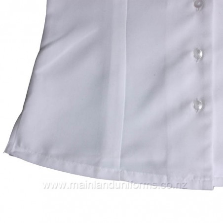 White Side Split S/S Blouse
