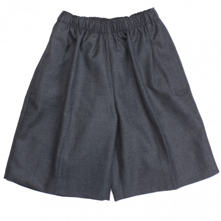 Grey Winter Full Elastic Shorts