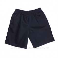 Navy Full Elastic Drill Shorts 2