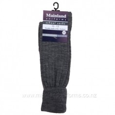 Plain Grey Wool Socks 2