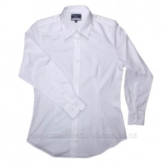 White L/S Shaped Cabilla Blouse 2