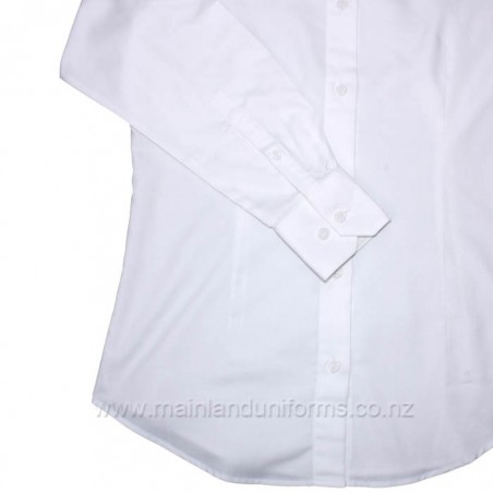 White L/S Shaped Cabilla Blouse